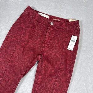 NWT $128 Anthropologie Pilcro High-Rise Denim Legging Women's Sz‎ 24P Raspberry